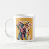 犬 🐶 – かわいい＆面白い犬好きデザイン コーヒーマグカップ (左)