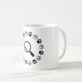 犬、ふくらみを見つける コーヒーマグカップ (正面右)