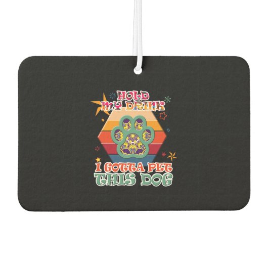 犬 カーエアーフレッシュナー (正面)