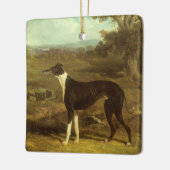 犬、グレイハウンドとスパニエル犬、ドクターフォップバイヘリング セラミックオーナメント (左)