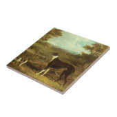 犬、グレイハウンドとスパニエル犬、ドクターフォップバイヘリング タイル (側面)