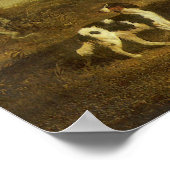 犬、グレイハウンドとスパニエル犬、ドクターフォップバイヘリング ポスター (角)