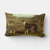 犬、グレイハウンドとスパニエル犬、ドクターフォップバイヘリング ランバークッション (裏面)