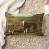 犬、グレイハウンドとスパニエル犬、ドクターフォップバイヘリング ランバークッション (ブランケット)