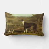 犬、グレイハウンドとスパニエル犬、ドクターフォップバイヘリング ランバークッション (正面)