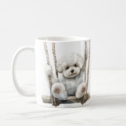 犬 コーヒーマグカップ (左)