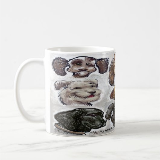 犬 コーヒーマグカップ (左)