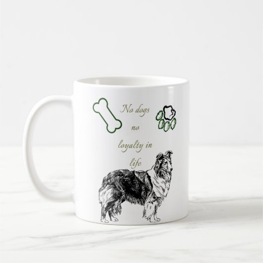 犬 コーヒーマグカップ (左)