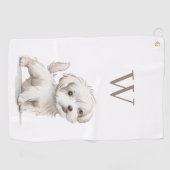 犬 ゴルフタオル (横)