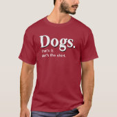 犬。シャツ Tシャツ (正面)