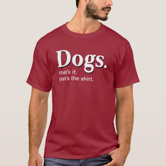 犬。シャツ Tシャツ (正面)