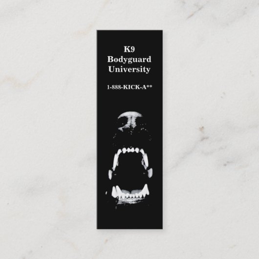 犬 スキニー名刺 (正面)