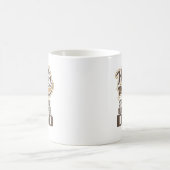 (犬)スタッフォードのブルテリアのパパ(世界のベスト) コーヒーマグカップ (中央)