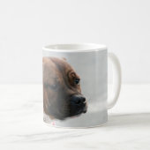 （犬）スタッフォードのブルテリアのマグ コーヒーマグカップ (正面右)