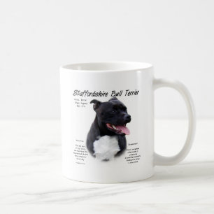 (犬)スタッフォードのブルテリアの歴史のデザイン コーヒーマグカップ