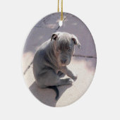 (犬)スタッフォードのブルテリアのloのための完全なギフト セラミックオーナメント (右)