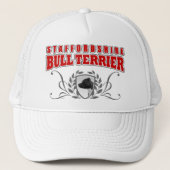 (犬)スタッフォードのブルテリアCOAの赤の文字 キャップ (正面)