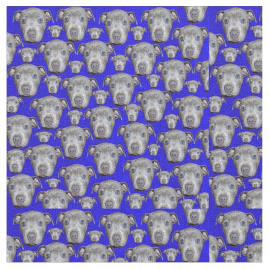 （犬）スタッフォードのワンちゃん顔、 ファブリック (クローズアップ)