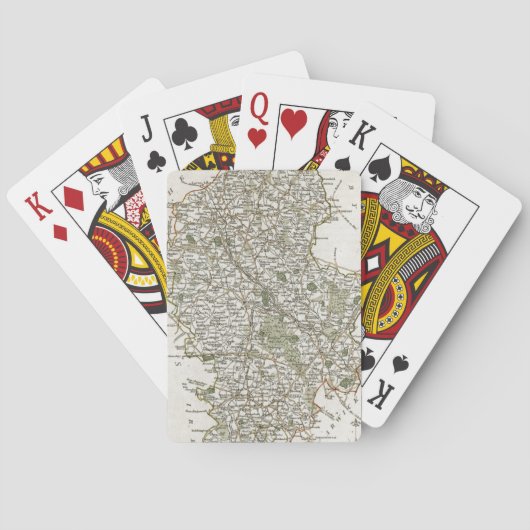 （犬）スタッフォードの地図， 1793 トランプ (裏面)