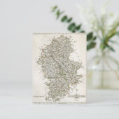 （犬）スタッフォードの地図， 1793 ポストカード (スタンド正面)