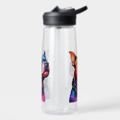 （犬）スタッフォードカラフルブル・テリアポップ・アートの・アート ウォーターボトル (左面)