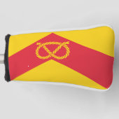 （犬）スタッフォードゴルフヘッドカバーの旗 ゴルフヘッドカバー (正面)