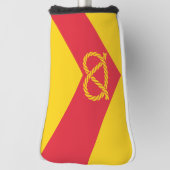 （犬）スタッフォードゴルフヘッドカバーの旗 ゴルフヘッドカバー (回転90)