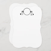 （犬）スタッフォードチノワイセリードッグノートカード 招待状 (正面/裏面)