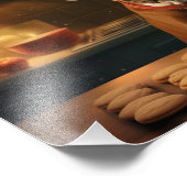 （犬）スタッフォードテリアクリスマスクッキーホリデイ フォトプリント            (角)