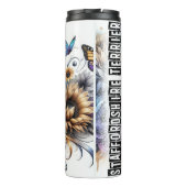 （犬）スタッフォードテリアズサニーフローラストラット タンブラー (裏面)