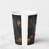 （犬）スタッフォードテリアパンプキンズハロウィンホラー 紙コップ (右)