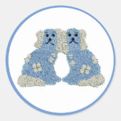 （犬）スタッフォードドッグズチノイスリージンジャージャールジャー ラウンドシール (正面)