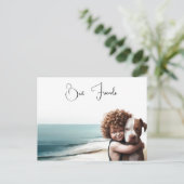 (犬)スタッフォードピットブル&ボーイキープサクハガードアート ポストカード (スタンド正面)