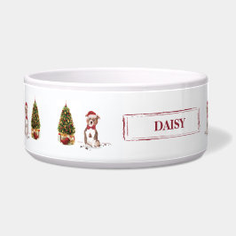 （犬）スタッフォードブルテリアおもしろいクリスマスドッグ ボウル