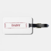 (犬)スタッフォードブルテリアおもしろいクリスマスドッグ ラゲッジタグ (裏面横)