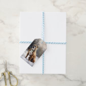 （犬）スタッフォードブルテリアそれを雪のクリスマスに任せる ギフトタグ (より糸付き)