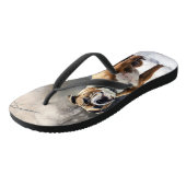 （犬）スタッフォードブルテリアそれを雪のクリスマスに任せる ビーチサンダル (アングル)