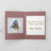 (犬)スタッフォードブルテリアクリスマスギフト シーズンカード (内部)