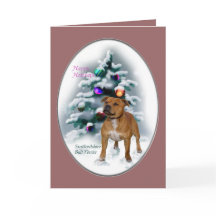 (犬)スタッフォードブルテリアクリスマスギフト