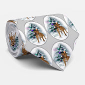 （犬）スタッフォードブルテリアクリスマスギフト ネクタイ (ロール)