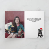 (犬)スタッフォードブルテリアクリスマススタフィー愛好家 シーズンカード (内部)