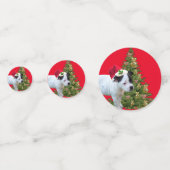 （犬）スタッフォードブルテリアクリスマスデザイン、 コンフェッティ (正面)