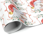 （犬）スタッフォードブルテリアクリスマスドッグ ラッピングペーパー (ロールコーナー)