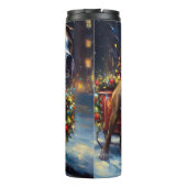 （犬）スタッフォードブルテリアクリスマスフェスティバル タンブラー (裏面)