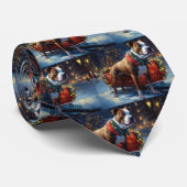 (犬)スタッフォードブルテリアクリスマスフェスティバル ネクタイ (ロール)