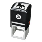 （犬）スタッフォードブルテリアステイフドッグシルエット セルフインキングスタンプ (商品)