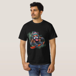 (犬)スタッフォードブルテリアスノーボード Tシャツ