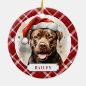 （犬）スタッフォードブルテリアセラミックスサークルオーナメント セラミックオーナメント (裏面)