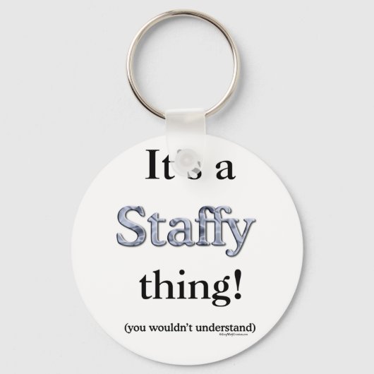 （犬）スタッフォードブルテリアテ キーホルダー (正面)