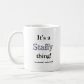 （犬）スタッフォードブルテリアテ コーヒーマグカップ (左)